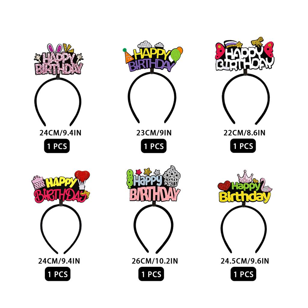 Повязка на голову на день рождения Корона Счастливые и стильные праздничные принадлежности Повязка на голову на день рождения Корона на день рождения