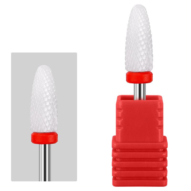 Ceramic Carbide Nail Drill Bits Milling Cutter For Manicure Set Mill Brush Manicure Machine Accessories for Removing Gel Varnish