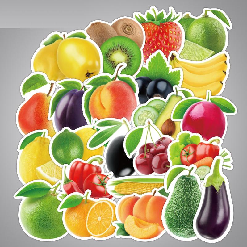 100 Pcs/Set Waterproof Cartoon Fruit Graffiti Stickers For Car Laptop Bicycle Trunk Luggage Case Cute DIY Sticker