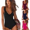 Tengwei Gradient Print Plus Size Sexy One-Piece Swimsuit for Women