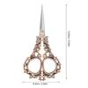 Vintage European Design Embroidery Scissors Sharp Tips Detail Shears  For Cross Stitching