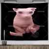 Это мем «Бингус» Гобелен Настенный гобелен Kawaii Floppa Cat Гобелены Эстетическое украшение спальни Животные Гобелены Макраме