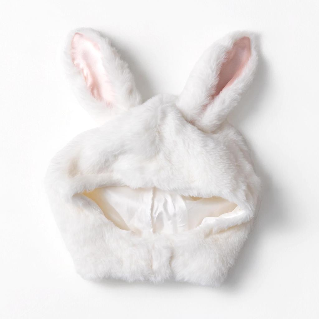 Clearstone Cosplay Halloween Fluffy White Headgear, Bunny, Kids,