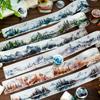 1 Roll Mountain Scenery Series Tapes Scrapbooking Stickers For Collage Craft Diy Supplies For Stationery Box Sticker Decoration