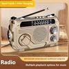 FM AM SW Radio Solar Charging Emergency Radios Receiver Hand Crank Bluetooth 5.2 Support TF USB Random Colors