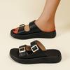35-43 New Summer Casual Sandals for Women, Comfortable, Non-slip, Buckle, One-strap Sandals
