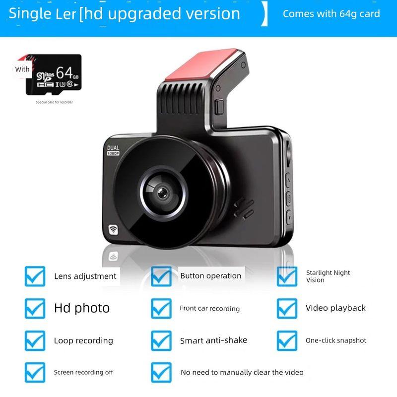 Driving Recorder 2026 New Model, Wire-Free 4K Ultra-High-Definition Night Vision, Front and Rear Dual Cameras, Car-Mounted 360 Panoramic Wifi