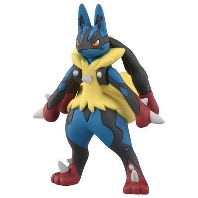 Takara Tomy Moncolle Мегафигурка Возраст 4 и соответствует знаку безопасности игрушек ST TAKARA TOMY "Pokémon MS-52 Lucario" Игрушка Pokémon, Вверх, Стандарты, Сертифицировано,