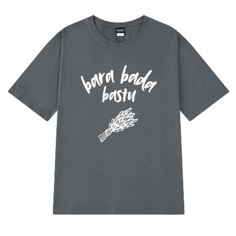 New in Eurovision Song Contest 2025 KAJ Bara bada bastu T shirt Unisex Women Oversized short sleeve Tshirts Unisex 100 Cotton Top