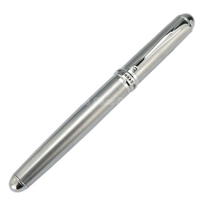 Металлическая шариковая ручка Jinhao X750, многоразовая, серебристая отделка, профессиональные офисные принадлежности, письменный подарок, аксессуар для ручки
