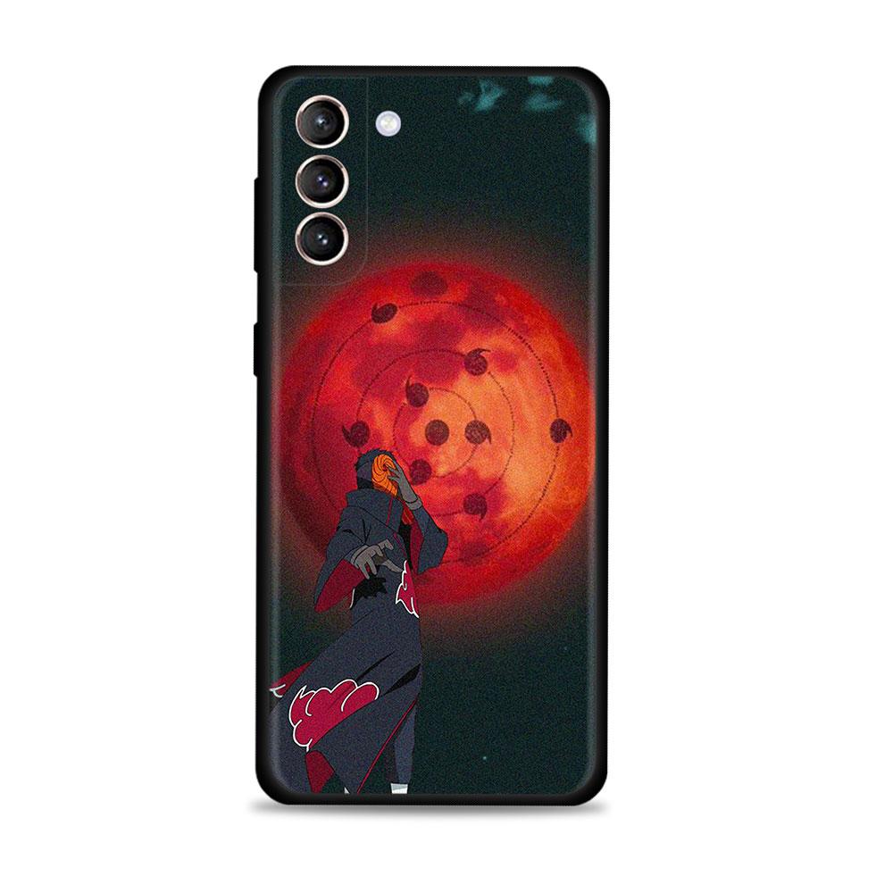 Case For Samsung S22 S21 S20 Ultra FE S10 S9 Plus S21FE S20FE S10e S8 for Galaxy Note 20 20Ultra 10Plus Naruto Uchiha Sharingan