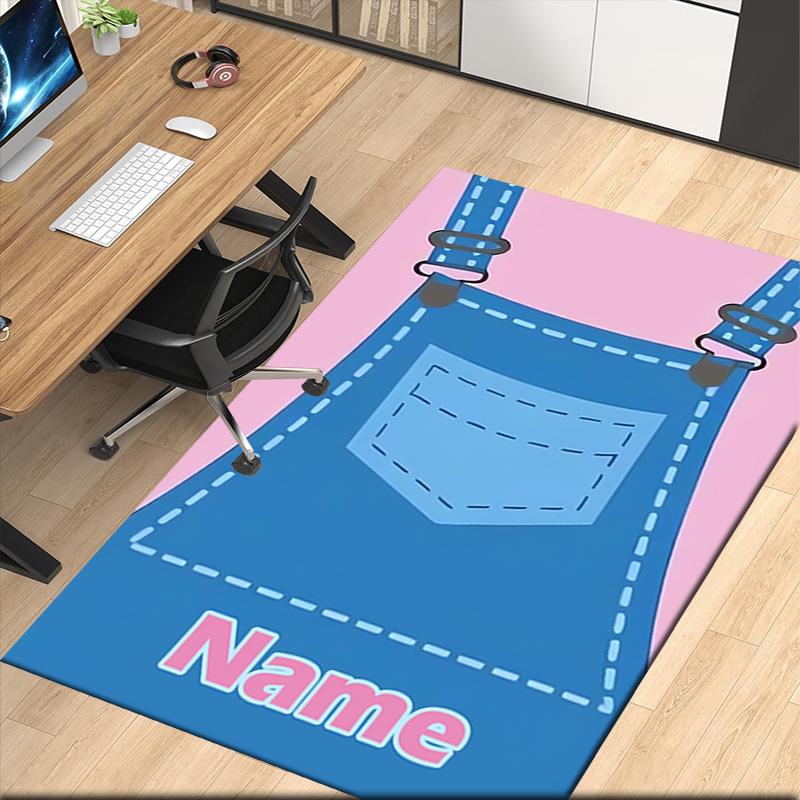 Custom Name Ms. Rachel Printed Carpet, for Office Chair Living Room Bedroom Kitchen Room Decor Gifts.
