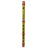 Bamboo Flute Hand Painted Wooden Bansuri Home Decor Musical Instrument Brown