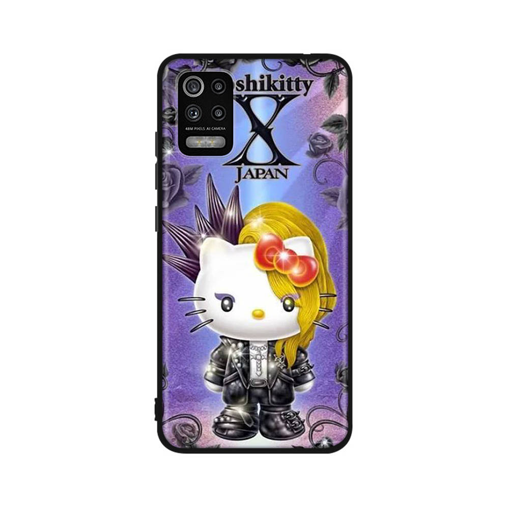 Чехол KT74 Yoshikitty Sanrio для OPPO Reno 8 6 5 4 Pro Find X3 A17 A31 A38 A40 A53 A54 A55 A74 A76 A78 A77 A80 A94 A95 A96 Lite, черный чехол для дивана