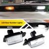 2 шт. Для Peugeot 4007 2007-2013 / Peugeot ION 2010-2026 Светодиодная подсветка номерного знака Белая 6000K