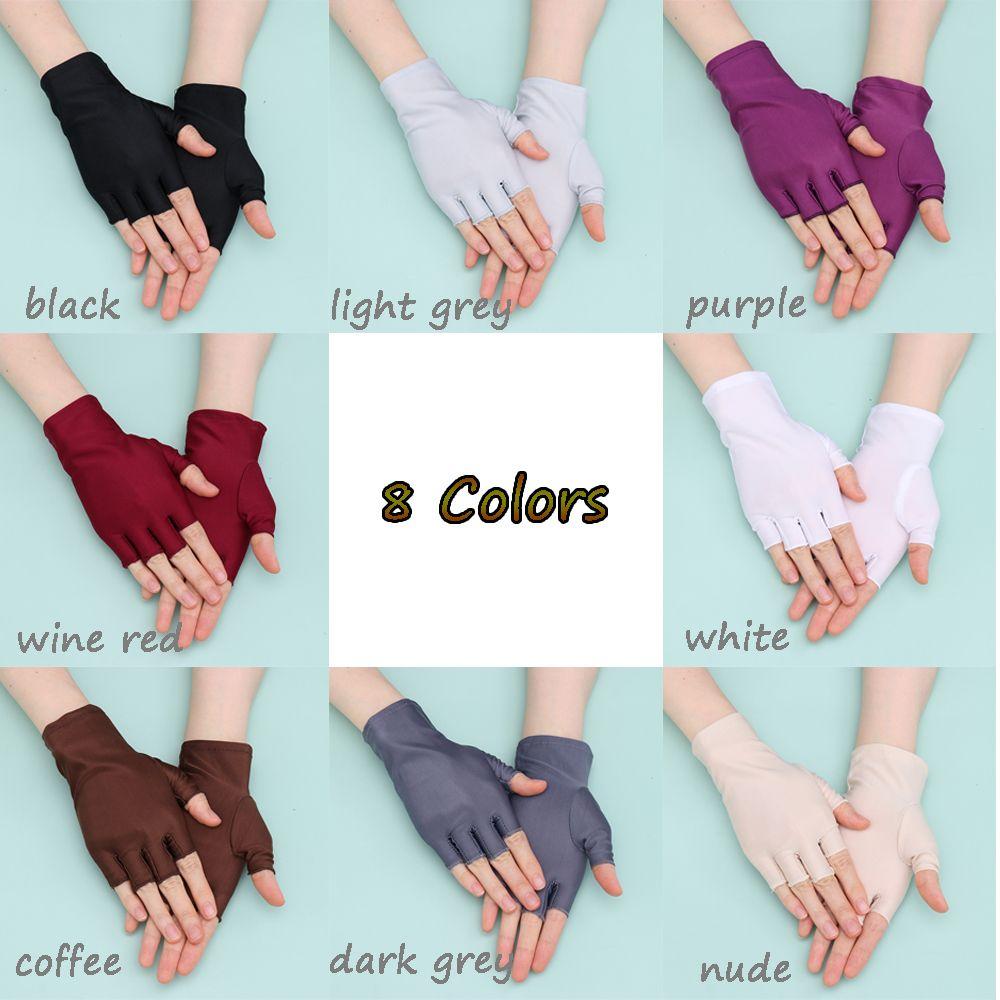 Spring Autumn Thin Short Summer Mittens Sun Protection Sports/Driving/Biking Half Finger Gloves