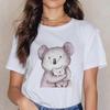 Women Cartoon Kawaii Animal Koala Print Women Tshirt Harajuku Ropa Mujer Graphic Plus Size TShirt Casual Streetwear  Tees