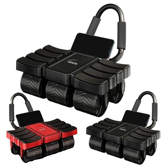 Ролик для пресса с автоматической поддержкой локтя для мужчин и женщин, 6 колес, тренажер для пресса, фитнес-оборудование