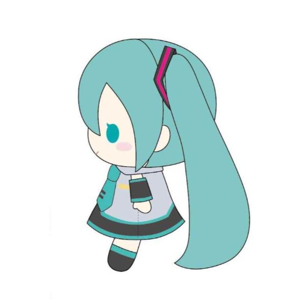 K Company Hatsune Miku Mascot with Carabiner X X HM-KM H11.3 W7.2 D7.3cm