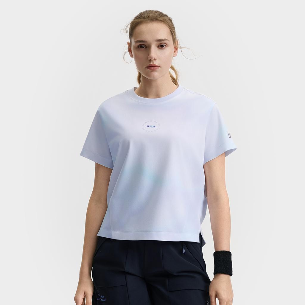 Fila Фитнес Мода Повседневный Спорт Трендовый Универсальный Футболка с коротким рукавом Женские футболки A11W521120F-ZA