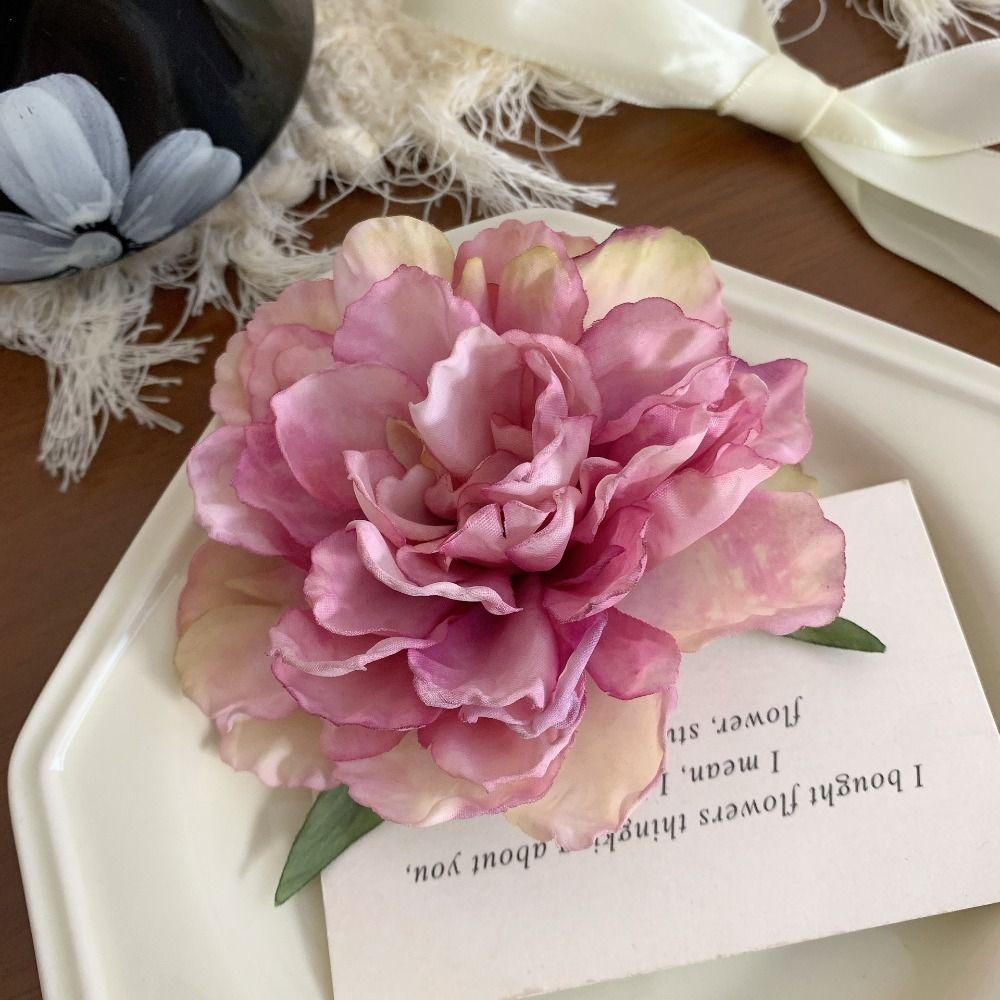 Cloth Rose Hairpin Bohemian Style Girl Hair Clip Cute Simulation Flower Hair Clip Wedding