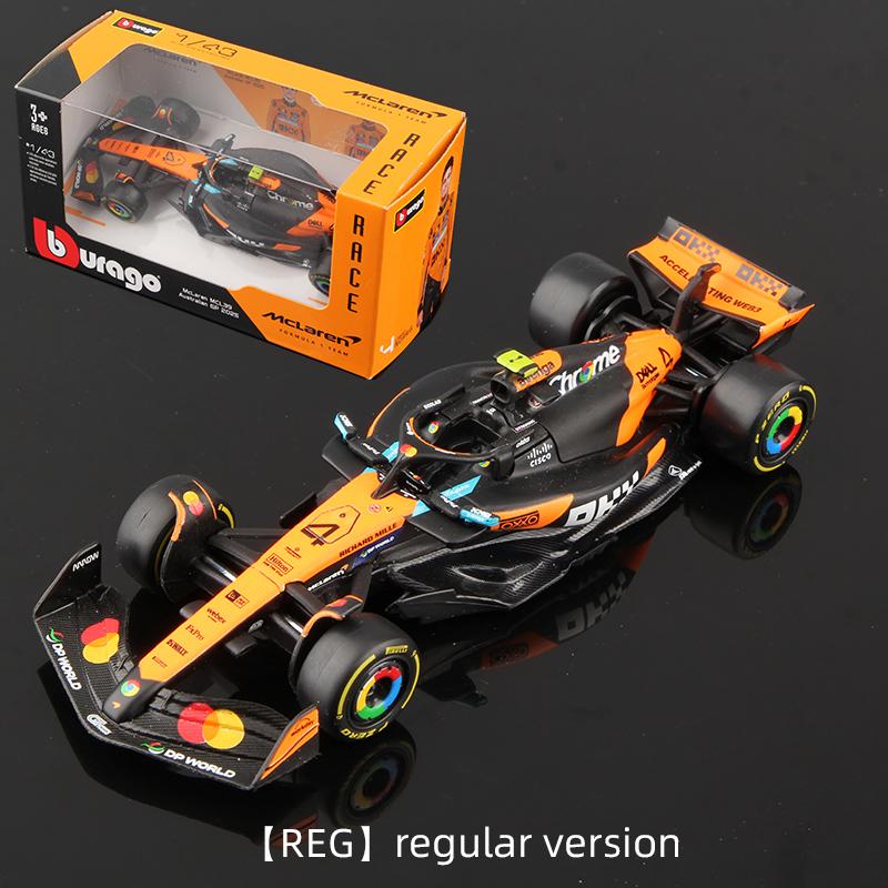 Ббураго 1:43 2025 McLaren Racing MCL39 F1 Модель из сплава Формула Авто Игрушка #4 Норрис #81 Пиастри Литой Статический Миниатюрный