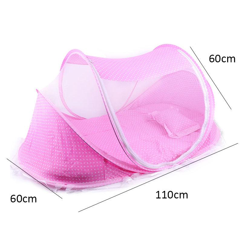 0-12 Months Baby Bed Portable Foldable Crib with Netting Newborn Sleep Travel Mosquito Net Ding
