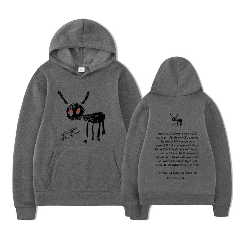 Рэпер Дрейк для All The Dogs Дизайн худи с надписью Мужская Женская Толстовка Флис Оверсайз Парные Уличная одежда Худи