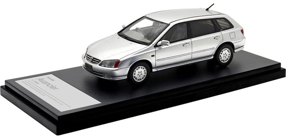 Inter Allied Hi Story Scale Honda Avancier V Satin Silver Metallic Finished Model HS484SL 1/43 (1999)