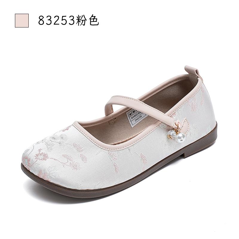 Taiheyuan Old Beijing Cloth Shoes Women's Summer Chinese Style Flat Embroidered Shoes Comfortable and Non tiring Feet Cloth Shoes Mom's Shoes