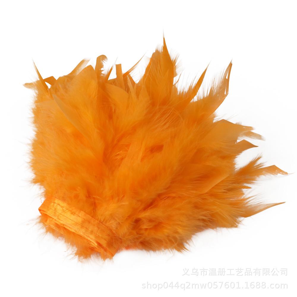 Feather Turkey Feather Lace Car Doll Decorative Fire Piece Cloth Edge Feather Handmade Dress Skirt Material