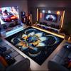 1PC Custom Name "Lotus Earth" Theme Floor Mat Ideal for Living Room, Game Rooms, Office, Bedroom,Floor Mat Playful Design