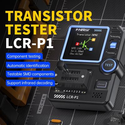 LCR-P1 Тестер транзисторов Мультиметр Диод Триод Емкость Сопротивление Измеритель ESR MOSFET IR Многофункциональный Антиожог