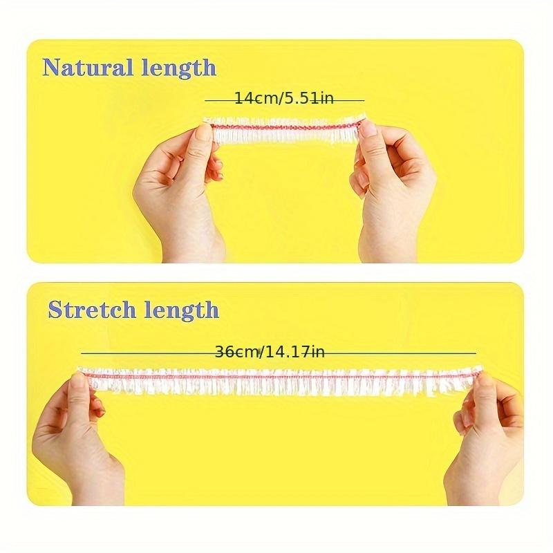 200pcs Food Wrap Covers PE Film Elastic Bowl Lid Disposable & Secure Keep Food Fresh & Delicious Perfect Kitchen Essential