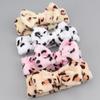 Leopard Makeup Wash Face Headbands for Women Coral Fleece Bow Dot Hairband Turban Knot Elastic Headwrap Girls Hair Accessories