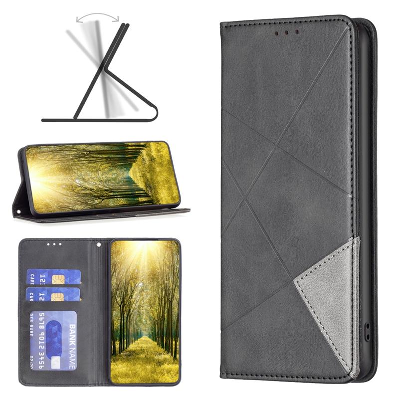 Fashion Flip Leather Case on For Xiaomi Redmi Note 9 Pro Max 9S Note8 Pro 8T 7 Solid Color Magnetic Anti Fall Wallet Phone Cases