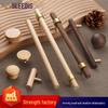 New Chinese Style Solid Wood Cabinet Door Handle, Walnut Brass Beech Wardrobe Drawer Handle