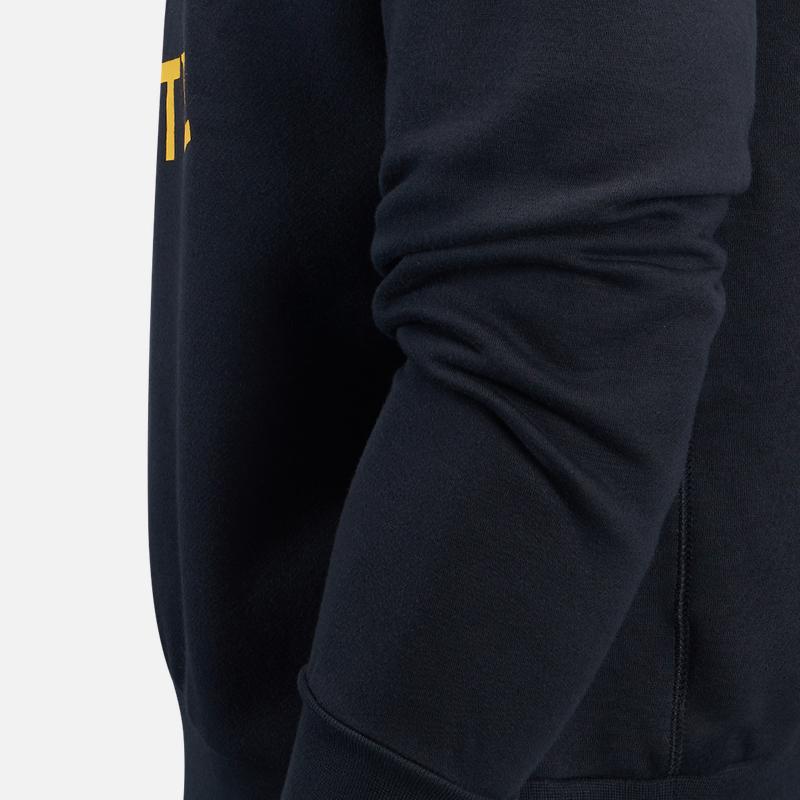 Jordan X Коллаборация НБА Courtside Golden State Warriors Stephen Curry 30 Повседневный флисовый свитшот с круглым вырезом Мужской свитшот Черный FV8669010