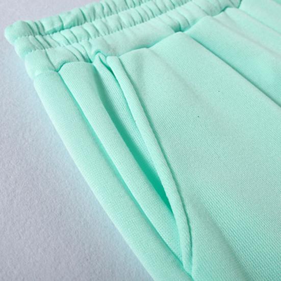 2 шт./компл. женский однотонный спортивный костюм, спортивный комплект из 2 предметов, с капюшоном и длинными рукавами, укороченный