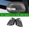 Для TOYOTA Hilux Vigo 2004-2015 автомобильный черный карбоновый чехол для зеркала заднего вида, накладка 2005 2006 2007 2008 2009 2011 2012 2013