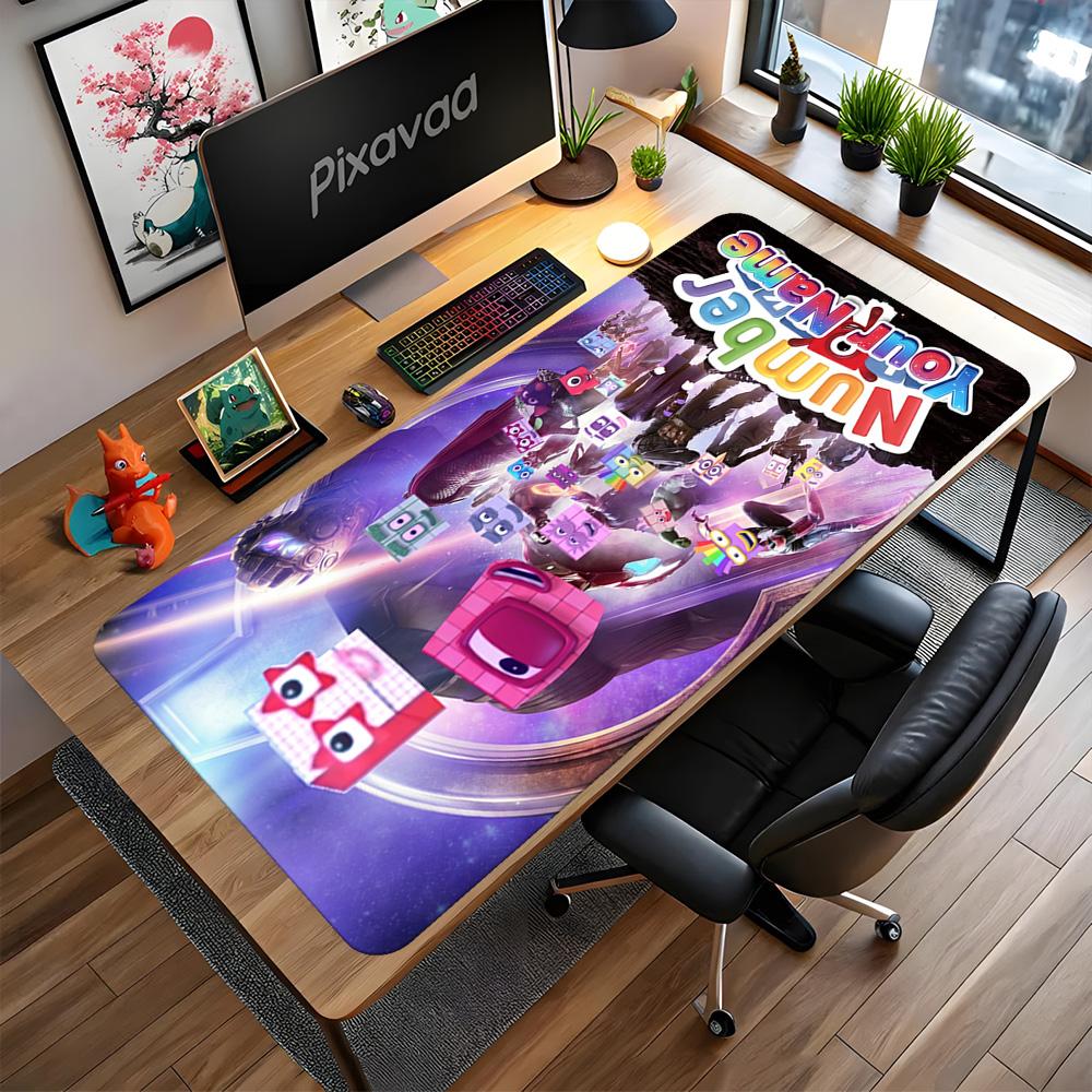 Numberblocks Customized Name Mouse Pad Gamer Mousepad Desktop Mouse Pad Non-Slip Rubber Bottom Perfect for Office Desktop Supplies School Home