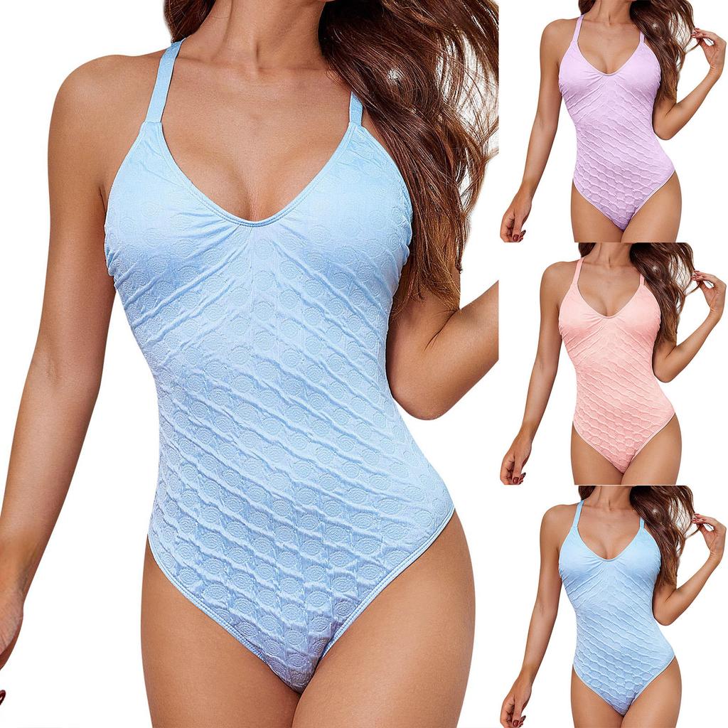Women's One-Piece Sexy Bikini Fashion With Bra Pads No Steel Support Swimming Costume