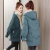 Women Winter Warm Thick Hooded Cotton Down Jacket Newest Long Padded Parka for Women  Winter Loose Cotton Coat