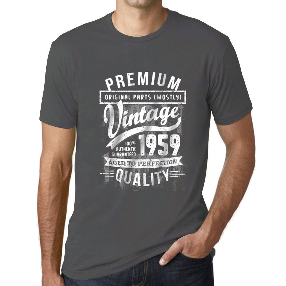 Ultrabasic Homme Graphique 1959 Aged To Perfection T-Shirt - Cadeau Danniversaire Pour 60 Ans