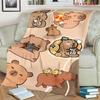 Rainbow Bear Sips Pink Drink blanket blanket Soft and comfortable Outdoor plush blanket Christmas gifts sheet