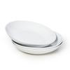 WishDeco Curry Plate Set of 3 Pasta Bowl 650ml Tableware Salad Bowl White Diameter 20cm Microwave and Dishwasher Safe