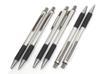 Metal Pitch Grip Silver Recycled Cowhide Leather Pen Case Set with Ecometal & BP/SP T23-AU023-WZS2062BPSP
