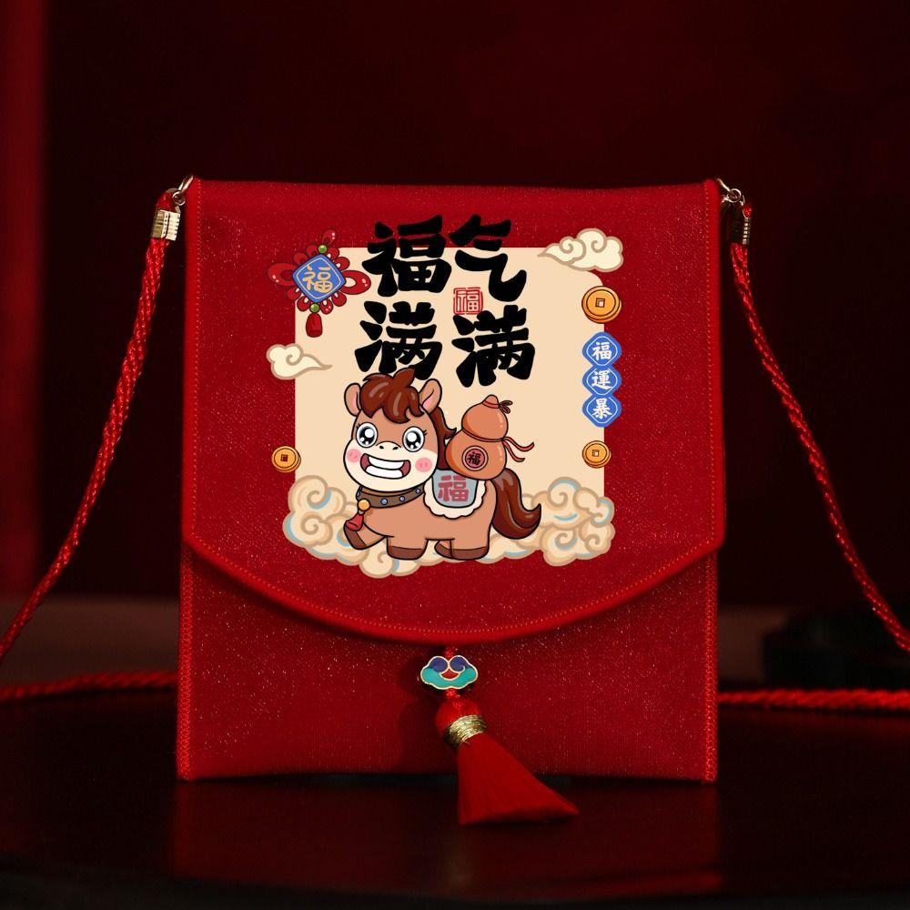 Tassels Spring Festival Red Envelope Traditional God of Wealth Red Pocket  Lunar New Year Gifts