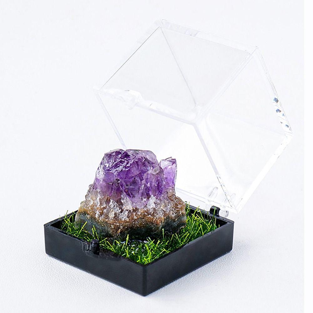 Многоцветный природный минеральный образец неправильной формы кристаллический камень образцы подарки руда коробки