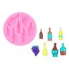 Portable Miniature Wine Shaped Silicone Mold For Homemade Candies Jelly Ice Cubes Baking Decorations Kitchen Tool